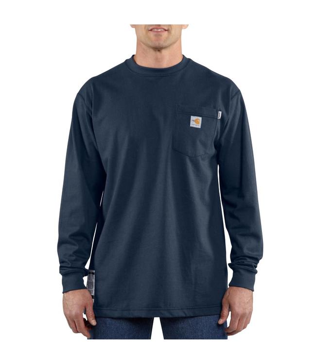 Carhartt Men's Flame-Resistant Force Cotton Long-Sleeve T-Shirt 100235
