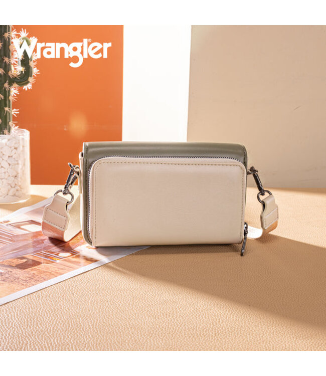 Wrangler Dual Tone Small Crossbody Wallet WG329-206