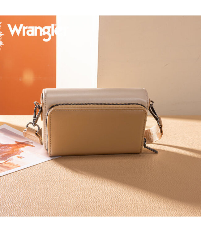 Wrangler Dual Tone Small Crossbody Wallet WG329-206