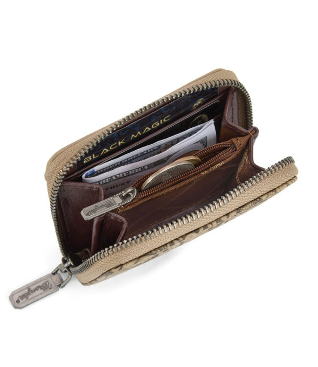 Wrangler Tooled Zip-Around Wallet WG322-W089