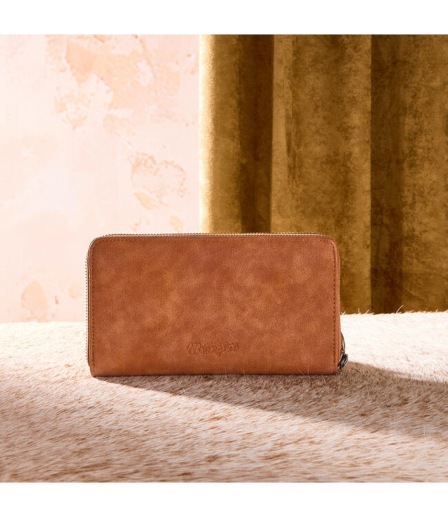 Wrangler Aztec Woven Zip Around Wallet with Wristlet WG310-W006