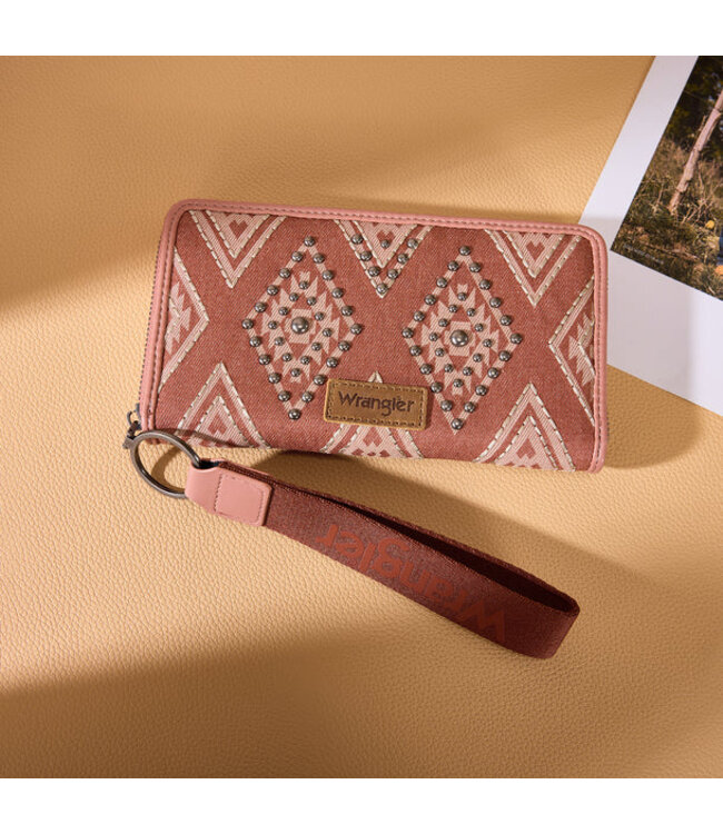 Wrangler Aztec Studded Wallet/Wristlet WG435-W006PK