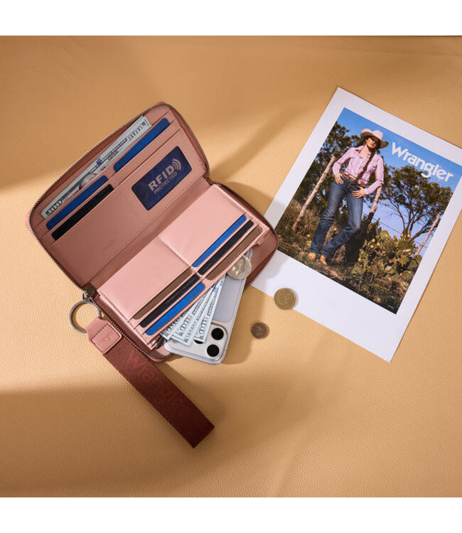 Wrangler Aztec Studded Wallet/Wristlet WG435-W006PK