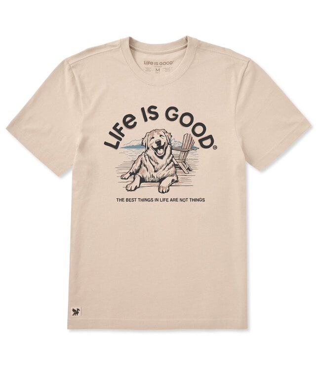 Life Is Good Men's Best Things Adirondack & Dog Short-Sleeve Crusher-LITE Tee 153489