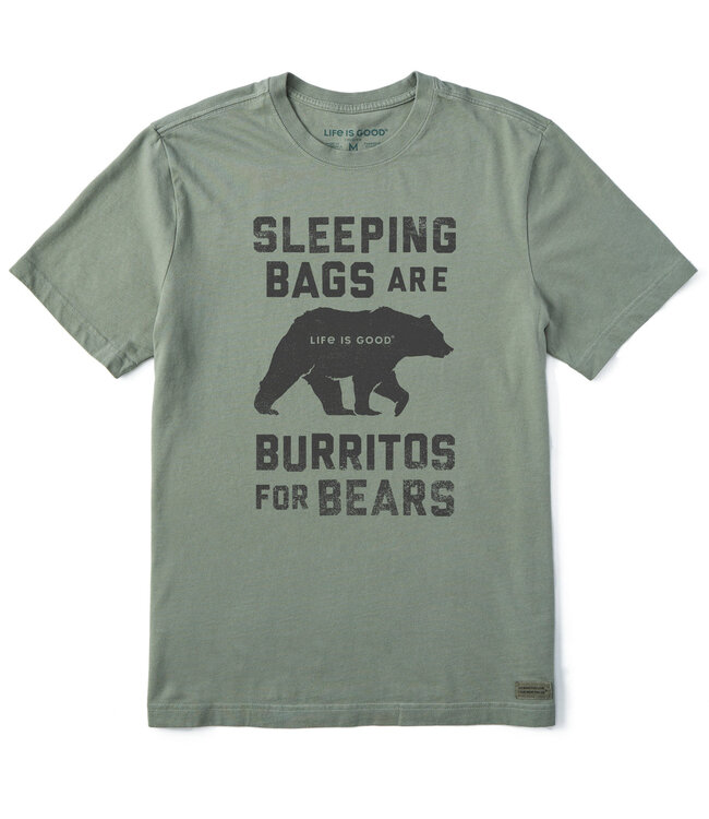 Life Is Good Men's Burritos for Bears Short-Sleeve Crusher-LITE Tee 153493