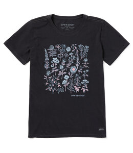 Life Is Good Women's Collection of Flowers Short-Sleeve Crusher Tee 153563