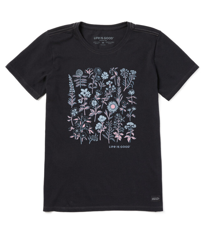 Life Is Good Women's Collection of Flowers Short-Sleeve Crusher Tee 153563