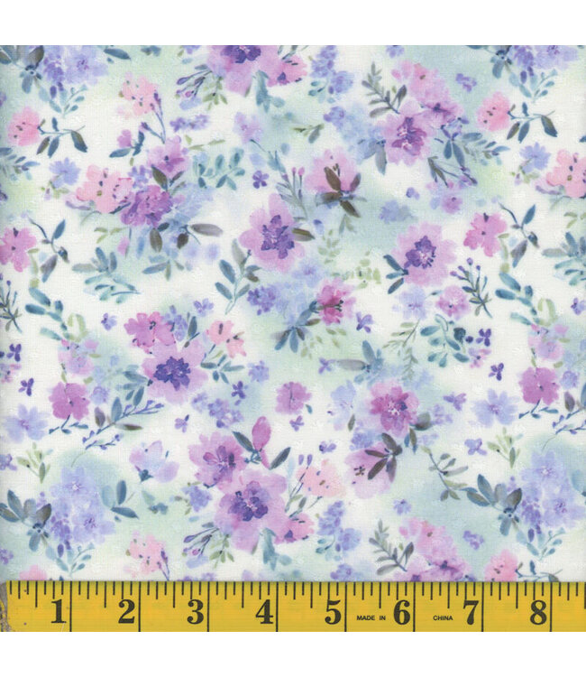 Mook Fabrics YD 142075 Swiss Dot NFD Maddie 02 Lavender