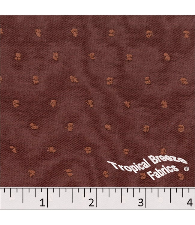 YD 072611-BR  Poly Dainty Dot Burgundy