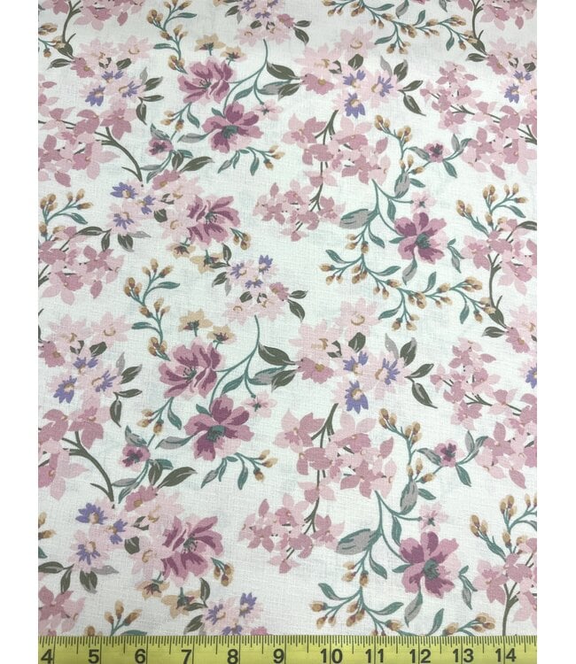 YD Margaret Rose Linen Look Polyester FA16120