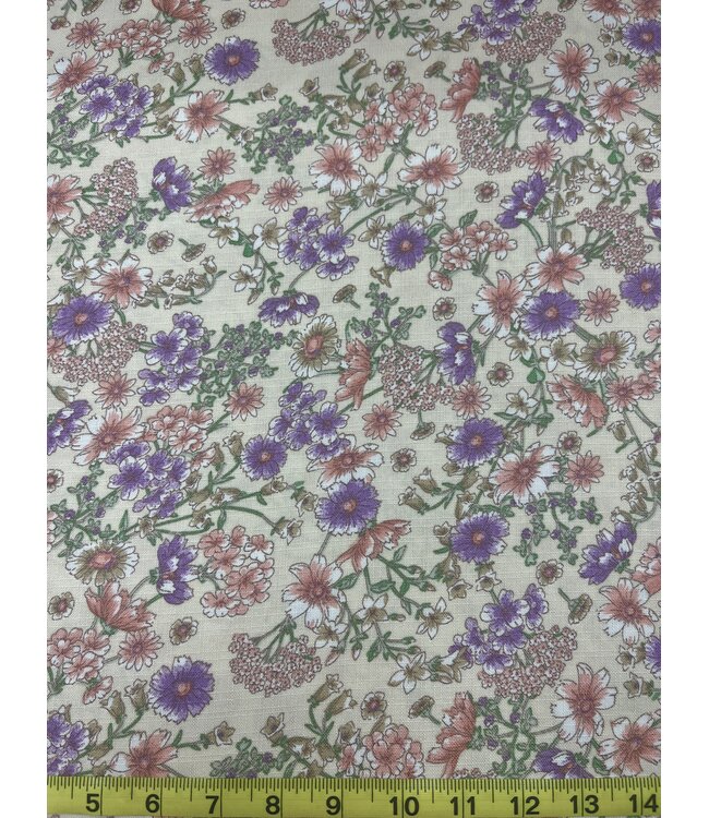 YD Paige Taupe Linen Look Polyester FA16133