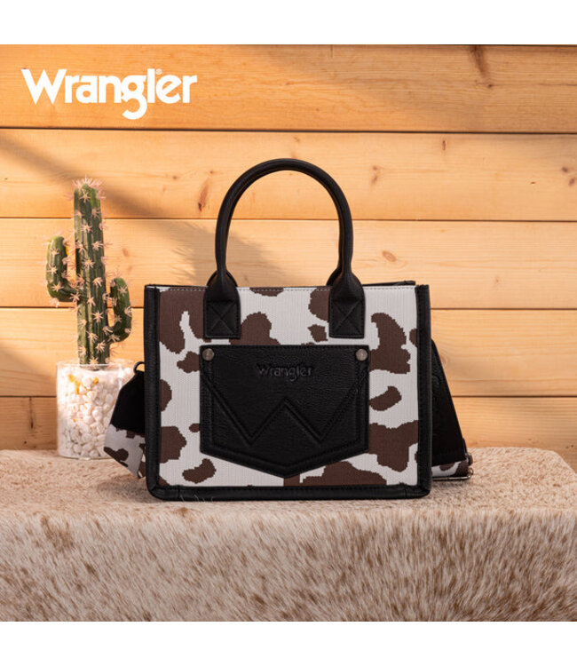 Wrangler Cow Print Tote/Crossbody WG301-8120S