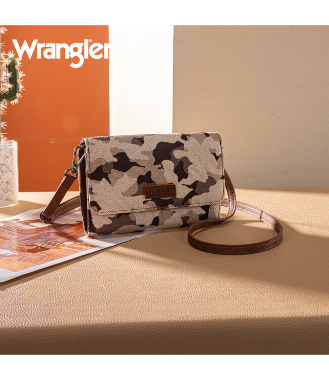 Wrangler Camo Print Canvas Clutch/Crossbody WG286-1833