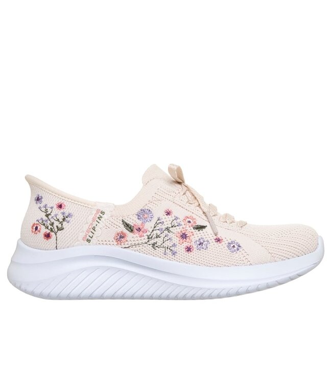 Skechers Girl's Slip-ins Mommy & Me: Ultra Flex 3.0- Blossom Garden Shoe 303798L NAT