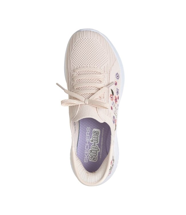 Skechers Girl's Slip-ins Mommy & Me: Ultra Flex 3.0- Blossom Garden Shoe 303798L NAT