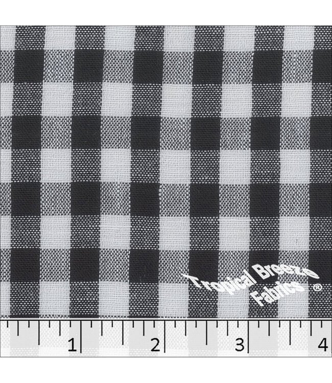 YD Woven Plaid Black 122610-BK