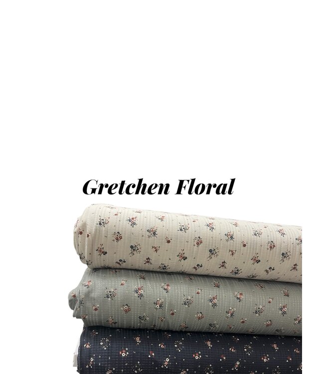 Anna Kate LLC YD Gretchen Floral Midnight Navy: Summer Breeze Knit