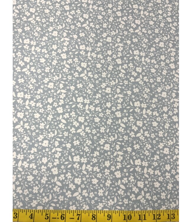 Anna Kate LLC YD Spring Bunnies Ditsy Floral Blue: Jersey Knit