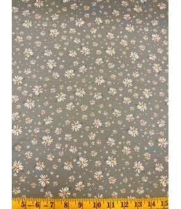 YD Farm & Rose Daisies Green: Jersey Knit