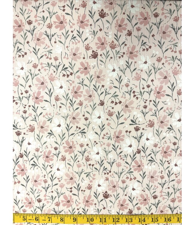 Anna Kate LLC YD Wildflower Dreams Blush in Pink: Unbrushed Rib Knit