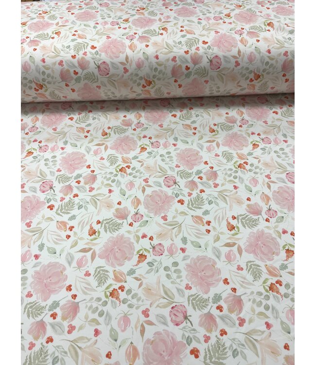 Anna Kate LLC YD Lucy Mae Floral Cream: Jersey Knit