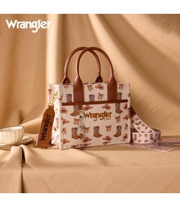Wrangler Western Print Cowgirl Tote Bag/Crossbody WG524-8120S