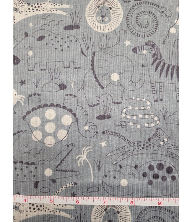 YD Safari Animals in Seaglass Blue