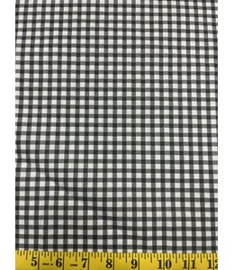 YD Dark Charcoal Gingham Cotton