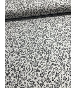 YD Black Paisley Crinkle Rayon