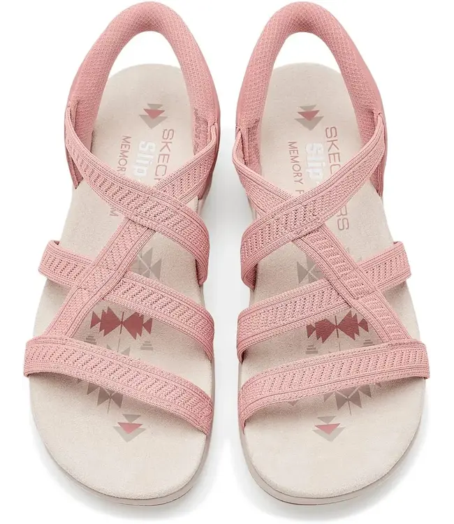 Skechers Women's Slip-Ins: Reggae Slim-Daily Vibe Sandal 164038 ROS