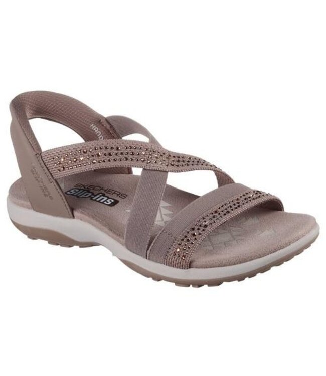Skechers Women's Slip-Ins: Reggae Slim-Summer Sparkle Sandal 163574 MOC