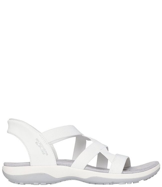 Skechers Women's Slip-Ins: Reggae Slim- Stretch Flex Sandal 163460 WHT