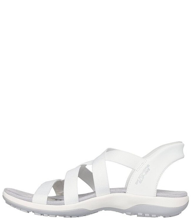 Skechers Women's Slip-Ins: Reggae Slim- Stretch Flex Sandal 163460 WHT