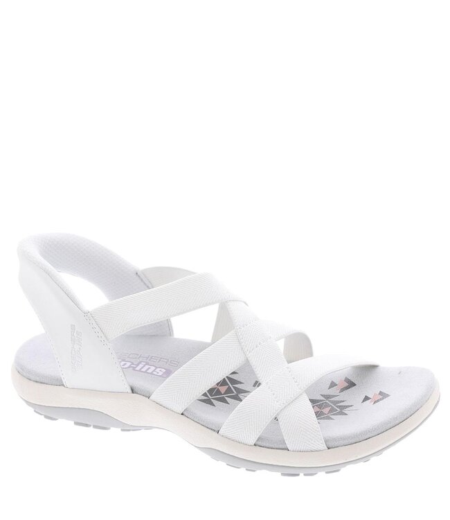 Skechers Women's Slip-Ins: Reggae Slim- Stretch Flex Sandal 163460 WHT