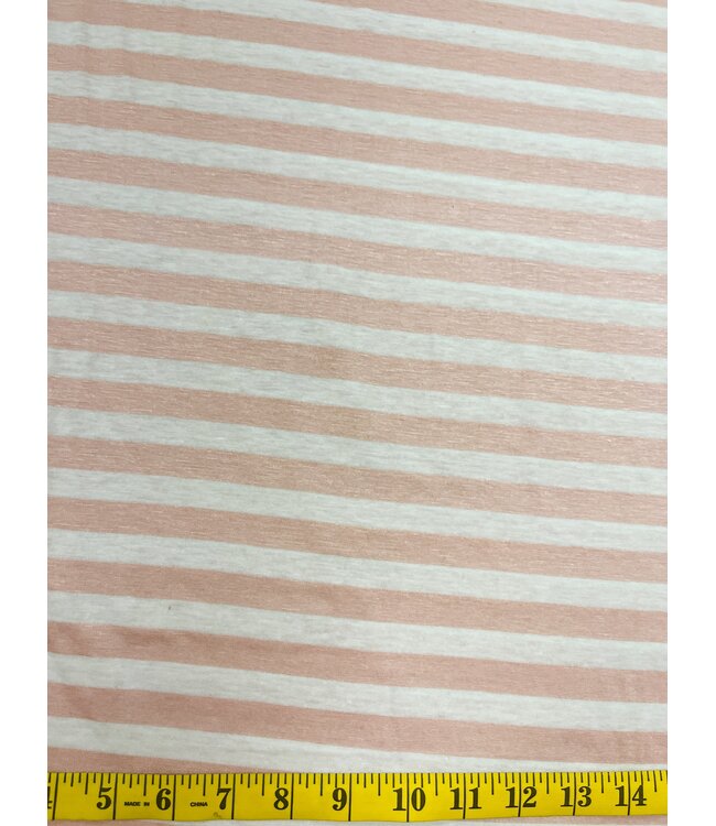 YD DTY Brushed Stripe Pink/Off White FA14195