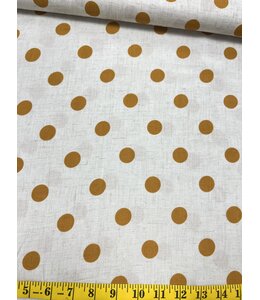YD Orange Linen Polka Dot