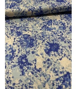 YD Multi Blue Abstract Stretch Knit