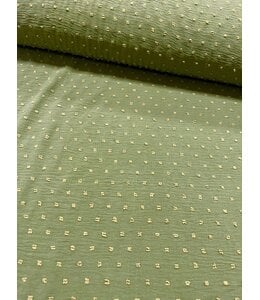 Mook Fabrics YD 129276 Airflow Swiss Dot Green