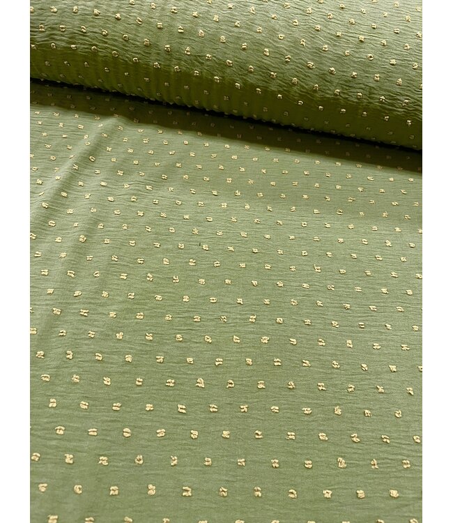 Mook Fabrics YD 129276 Airflow Swiss Dot Green