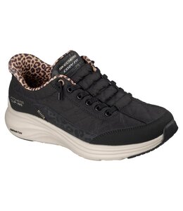 Skechers Women's Slip-ins: Contour Foam- Cozy Fit Leopard Dream Shoe 150419 BLK