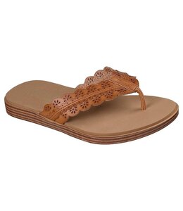 Skechers Women's Summer Cove-Catching Sun Too Sandal 163630 TAN