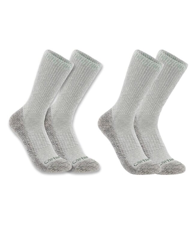 Carhartt Men's Midweight Cotton Blend Crew Sock 2-Pack SC3252M