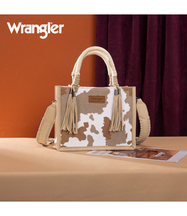 Wrangler Cow Print Tote/Crossbody WG386-8120S