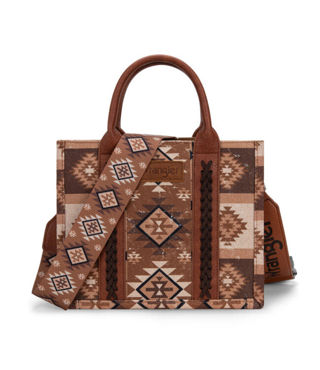 Wrangler Aztec Pattern Dual Sided Print Tote/Crossbody WG2209-8120S