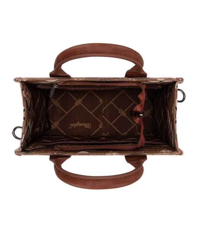 Wrangler Aztec Pattern Dual Sided Print Tote/Crossbody WG2209-8120S