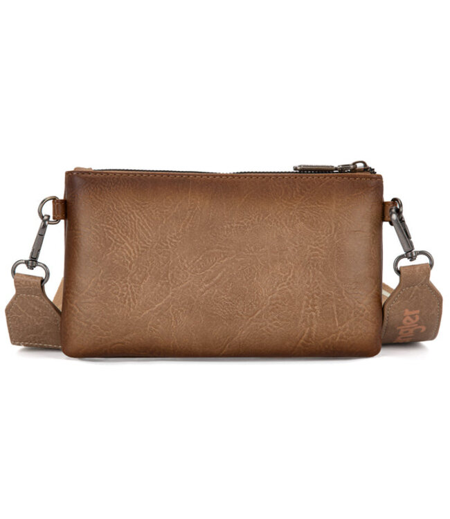 Wrangler Dual Zipper Compartment Crossbody Bag WG120-209