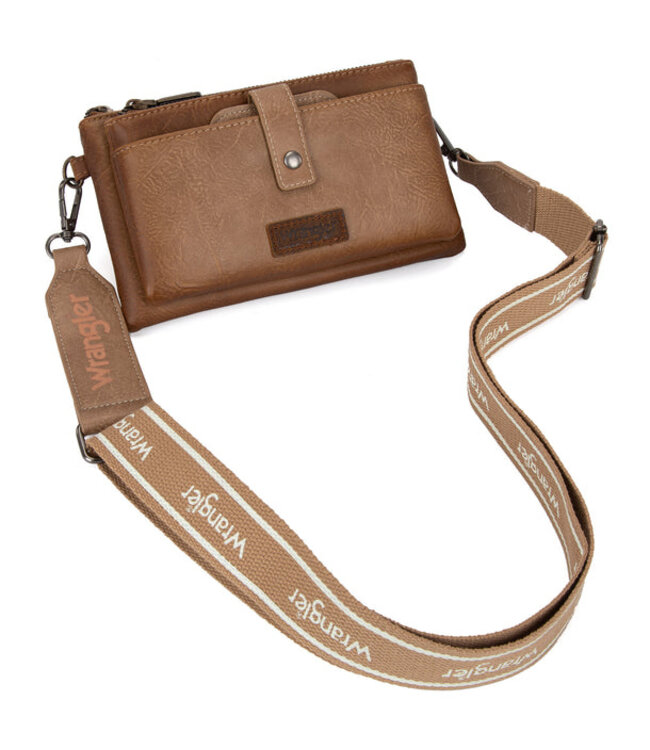 Wrangler Dual Zipper Compartment Crossbody Bag WG120-209
