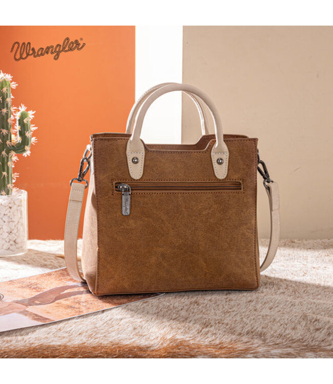 Wrangler Braided Whipstitch Top Handle Small Tote/Crossbody WG217-889