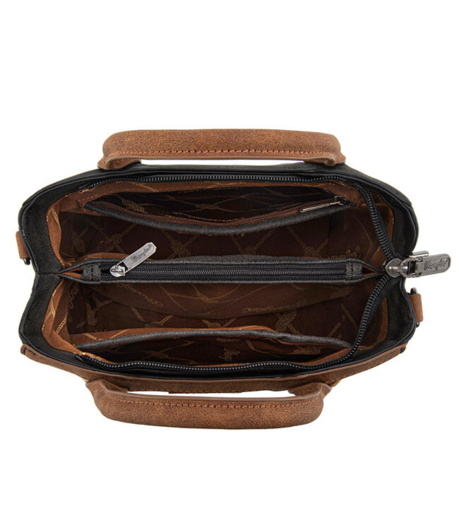 Wrangler Braided Whipstitch Top Handle Small Tote/Crossbody WG217-889