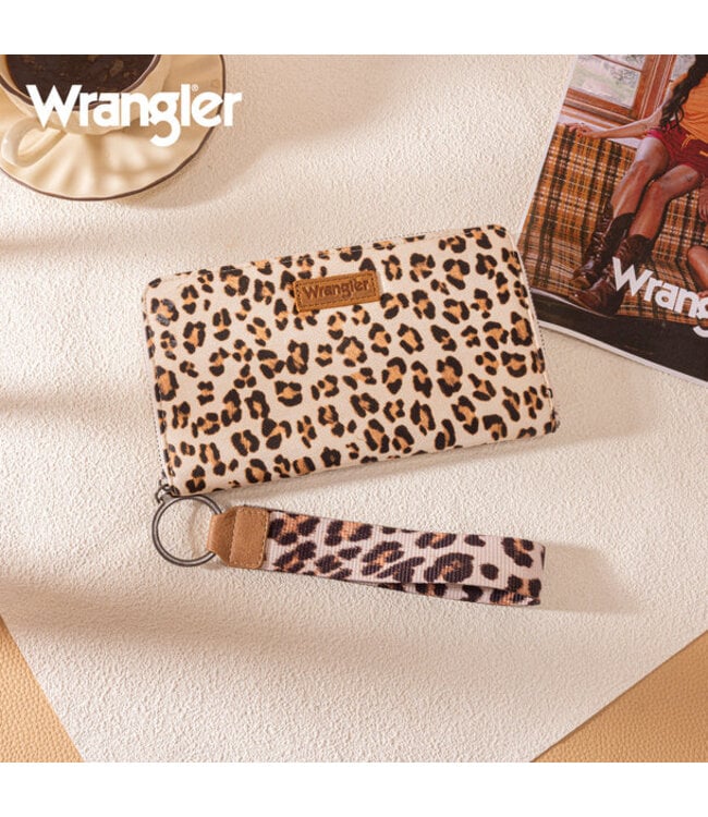 Wrangler Wrangler Leopard Print Wallet/Wristlet WG366-W006